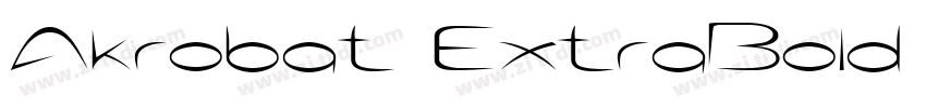 Akrobat ExtraBold Re字体转换